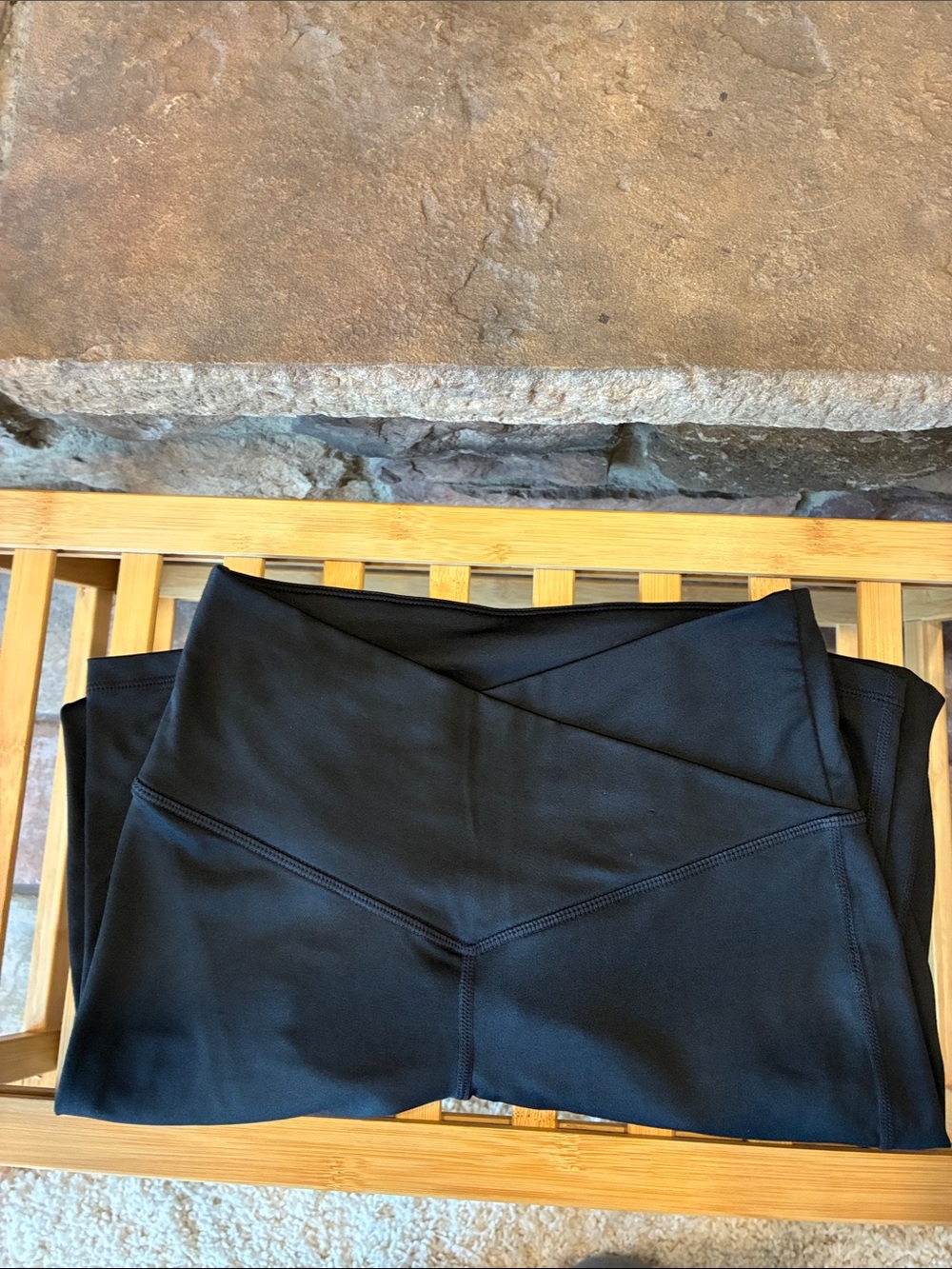 Jenni Black Crossover High-Waist Leggings